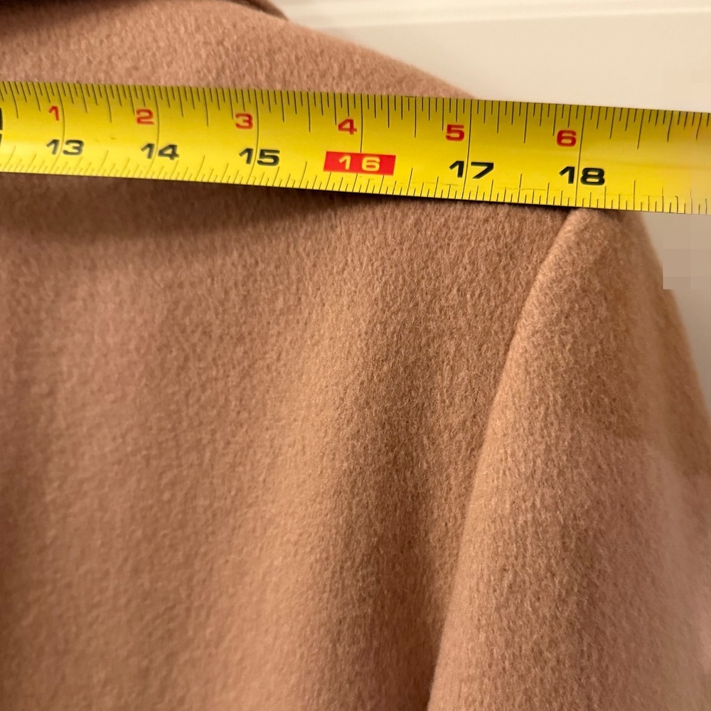 Talbots Camel Color Pure Wool Double Breasted Pea Coat 6 - Picture 3 of 8